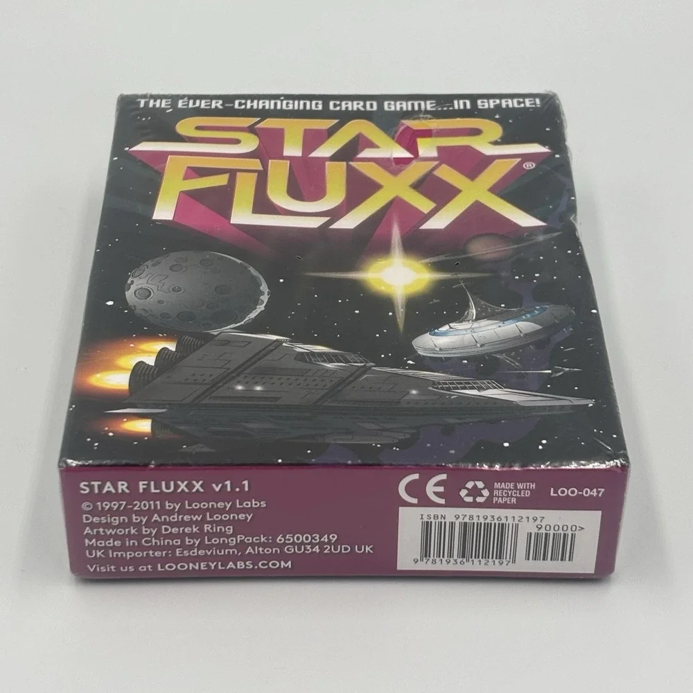 2011 Looney Labs Star Fluxx Ever Changing Card Game in Space‎ Vintage New/Sealed